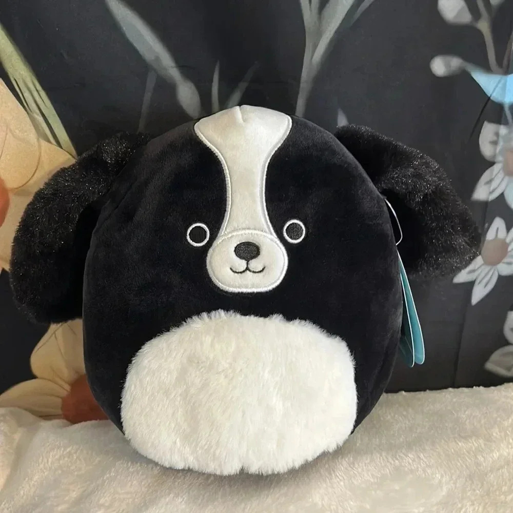 🦖 🖤🤍🐶🖤 NWT Squishmallows 7” Nathaniel the Cocker Spaniel Squishmallow 🖤🐶…